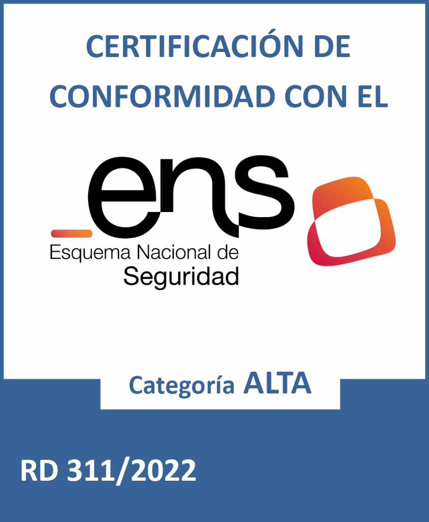 Certificado ENS Categoría Alta